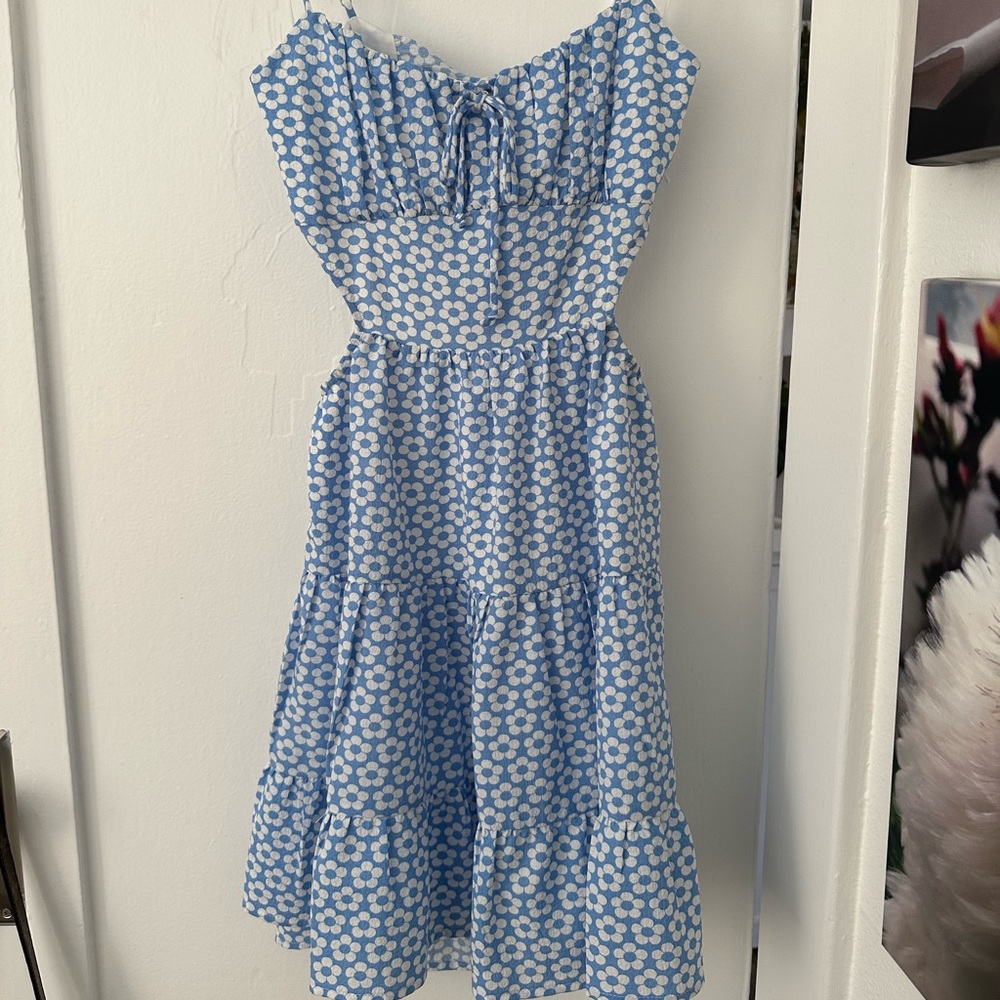 NWT | Musette | Blue Floral Cutout Dress